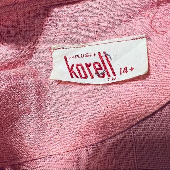 Vintage Pink Midi Dress Size 14 - Picture 7 of 8